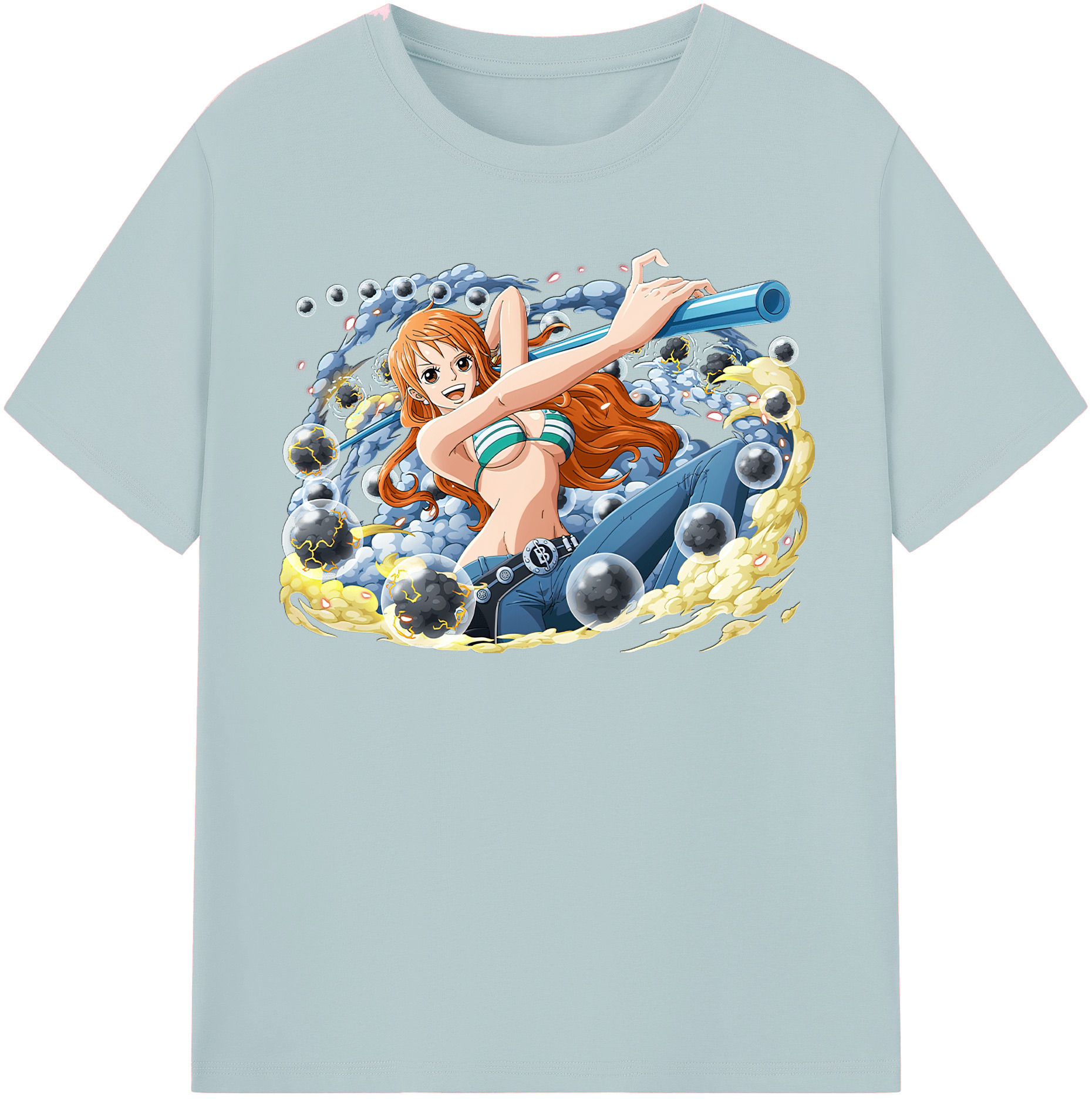 ワンピース ナミ ONE PIECE Nami 綿100％半袖Tシャツ（フロントプリント）